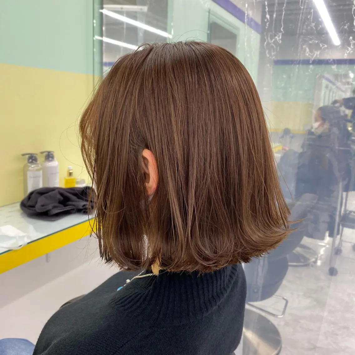 ミディアム カラー ヘアアレンジ ヘアカラー トリートメント mai🍑暖色カラー /レイヤー💖のヘアスタイル