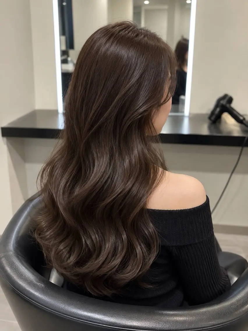 ミディアム カラー ブラウンカラー トリートメント 🌈ウルトワ水素 髪質改善naru🌈のヘアスタイル