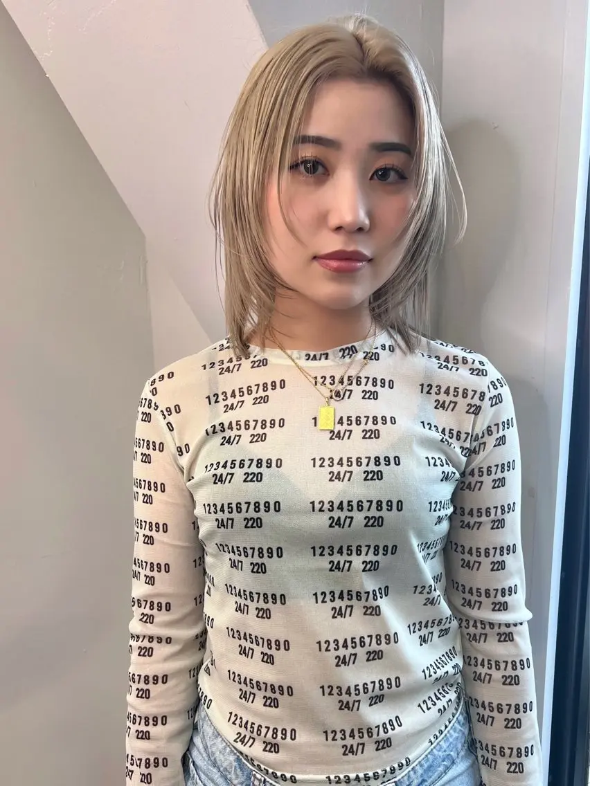 ショート カラー 切りっぱなしボブ ベージュカラー ブリーチ 抜きっぱなしブロンド ブロンド 🧡色落ちまで2度 楽しめる🧡ヨシキのヘアスタイル