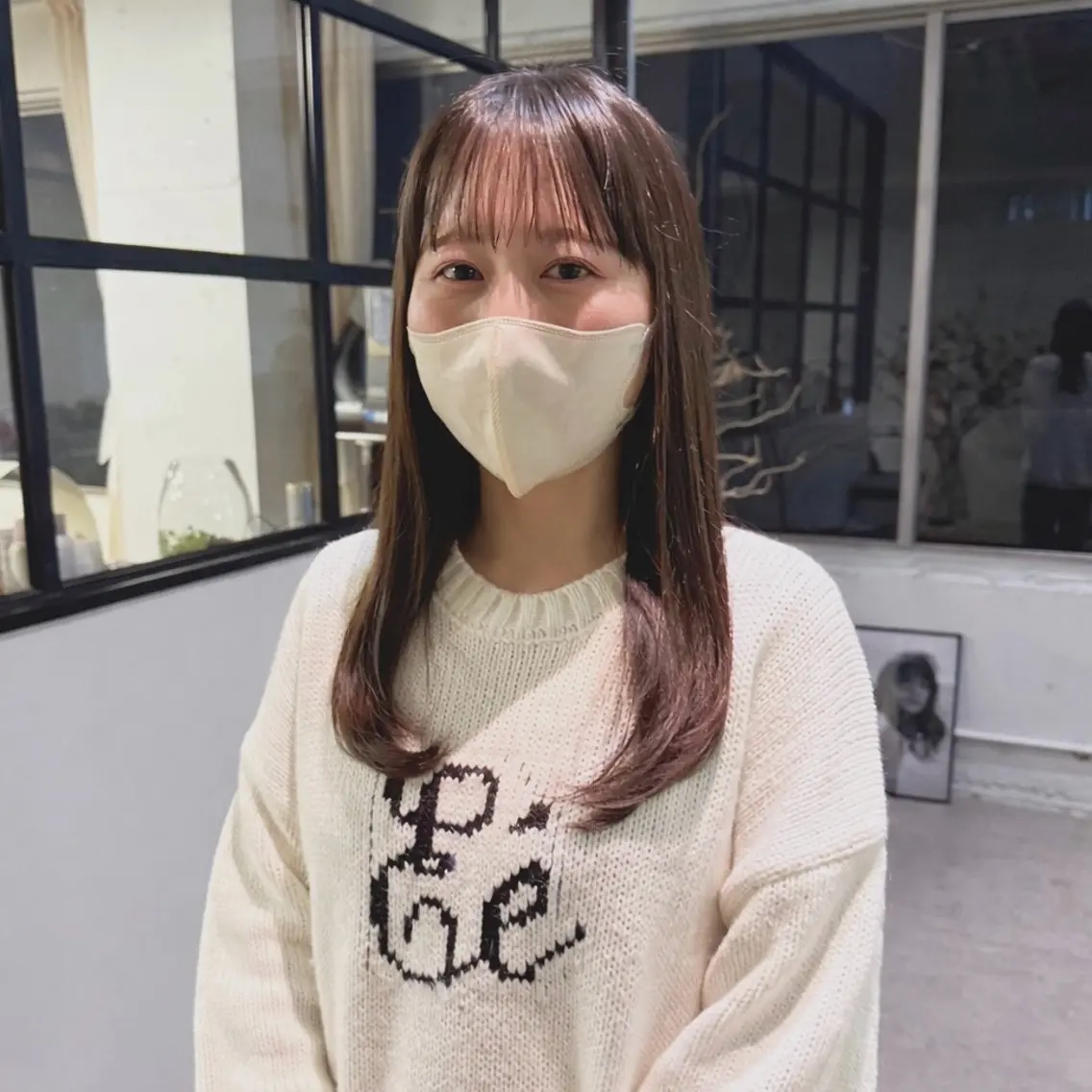 ロング 金子 絵梨花のヘアスタイル
