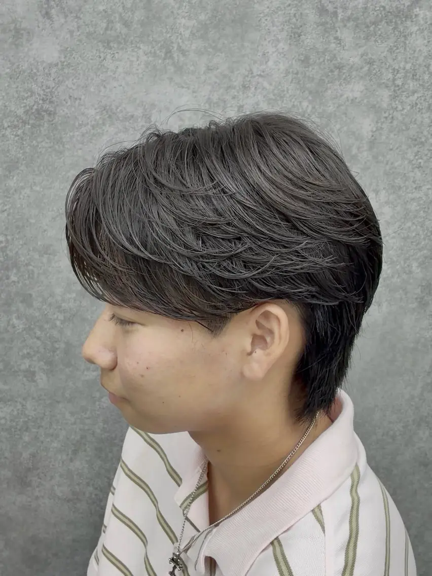 パーマ メンズ カット パーマ シャドウパーマ特化 🩵Chisatoのヘアスタイル