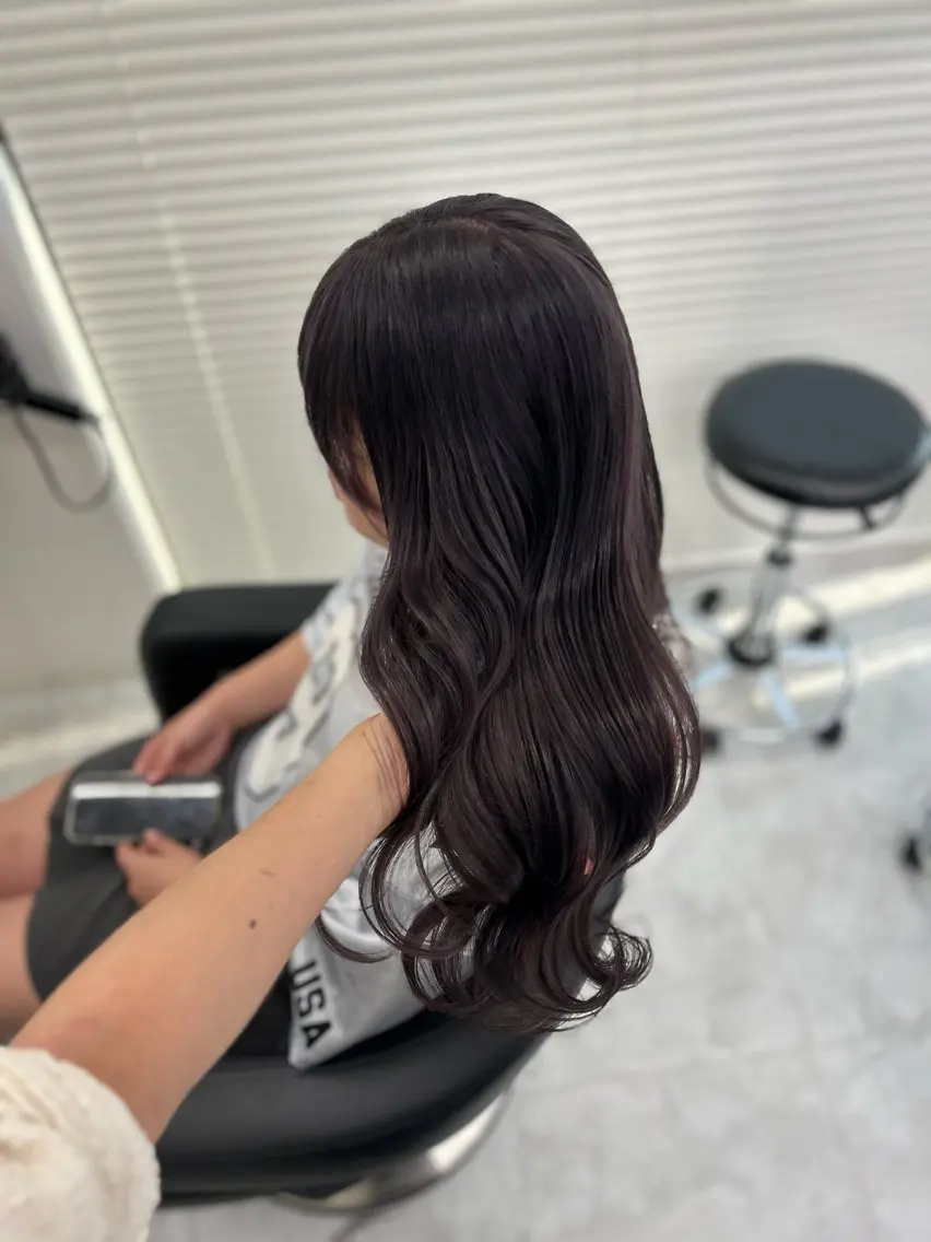 ロング ヘアカラー ヘッドスパ ヘアセット 🥀艶髪/似合わせ 暖色/まな🥀のヘアスタイル