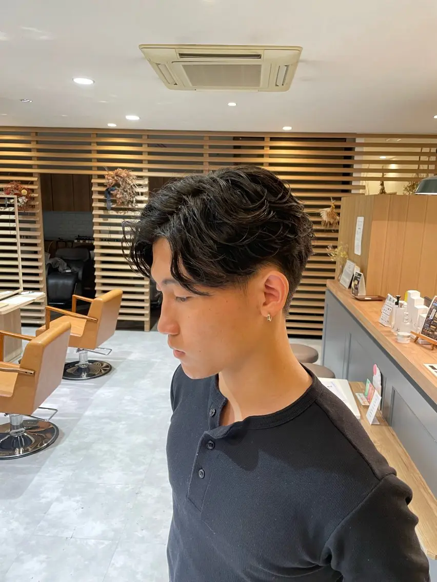 パーマ メンズ フェザーパーマ メンズパーマ ニュアンスパーマ PAPASS|尾頃 功明|メンズパーマのヘアスタイル