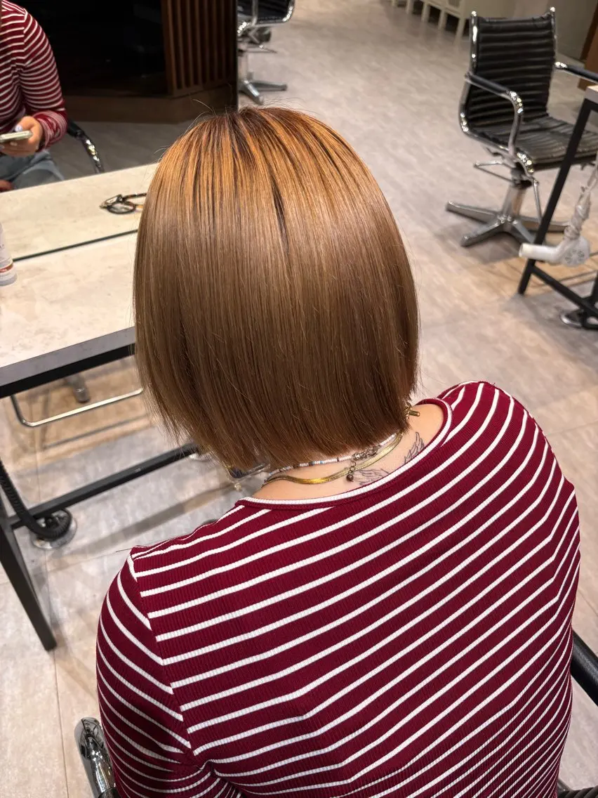 トリートメント 透明感カラー/海外風 レイヤー/mao🗽のヘアスタイル
