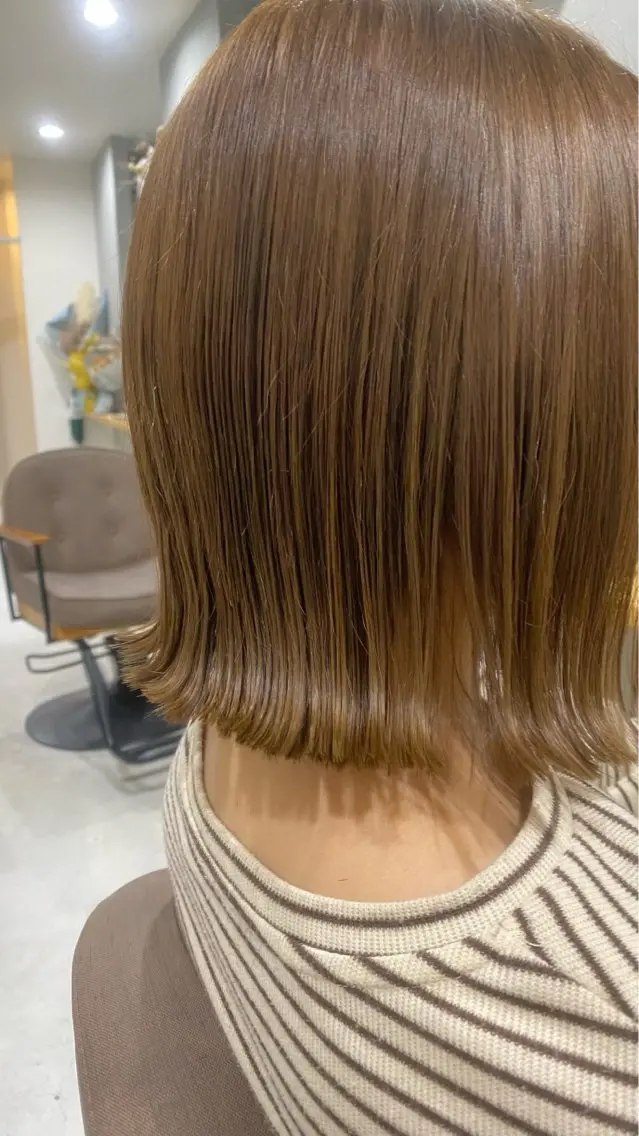 カラー ベージュカラー ブリーチ ブリーチなしカラー aimee 北垣 愛夏のヘアスタイル