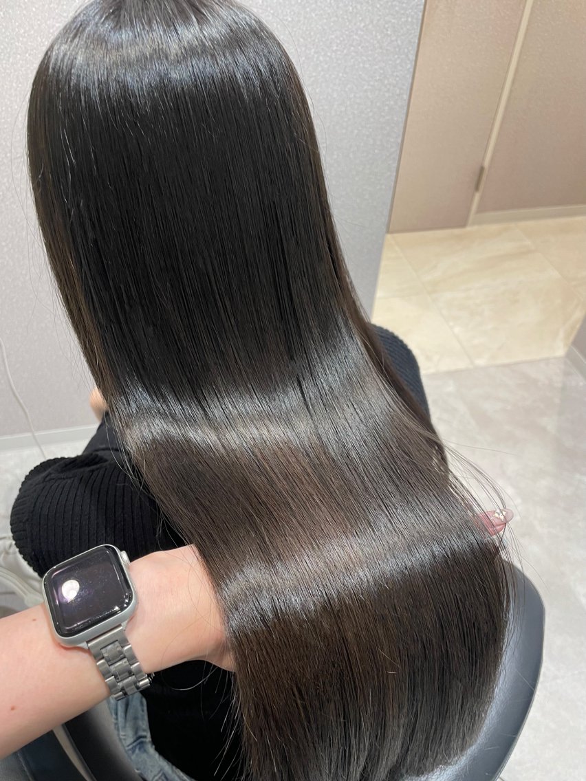 ロング ハッシュカット 韓国風ヘア レイヤーカット カット ヘアカラー トリートメント ❤︎︎韓国ヘア❤︎︎ 𝑺𝒉𝒊𝒉𝒐のヘアスタイル