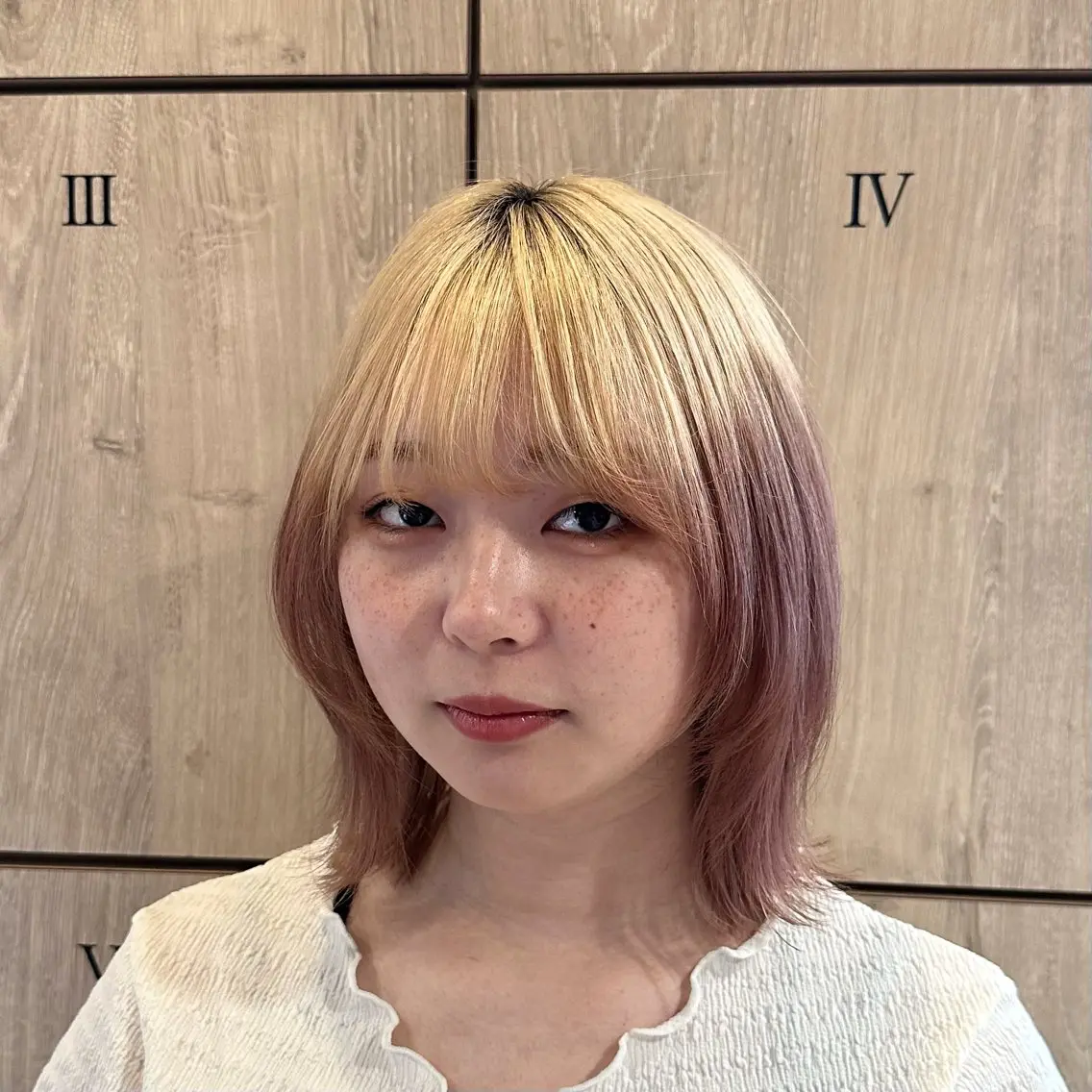 ミディアム カラー 髪質改善 トリートメント ヘアカラー 柔らかいbeige ¦韓国¦🩰マユ🩰のヘアスタイル