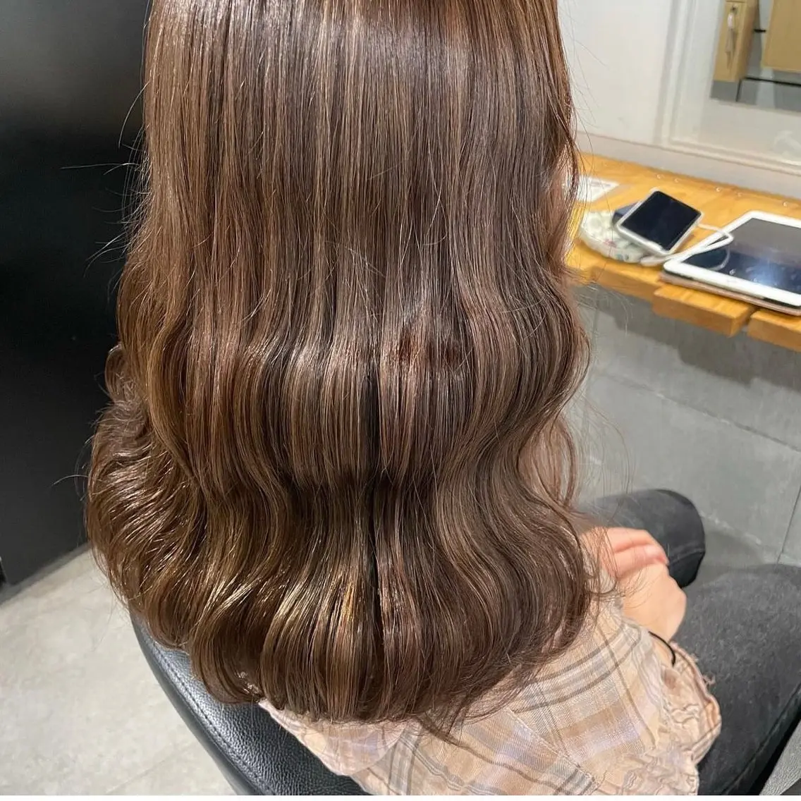 セミロング ヘアカラー トリートメント ヘッドスパ レイヤーStyle 🪽菜々実のヘアスタイル