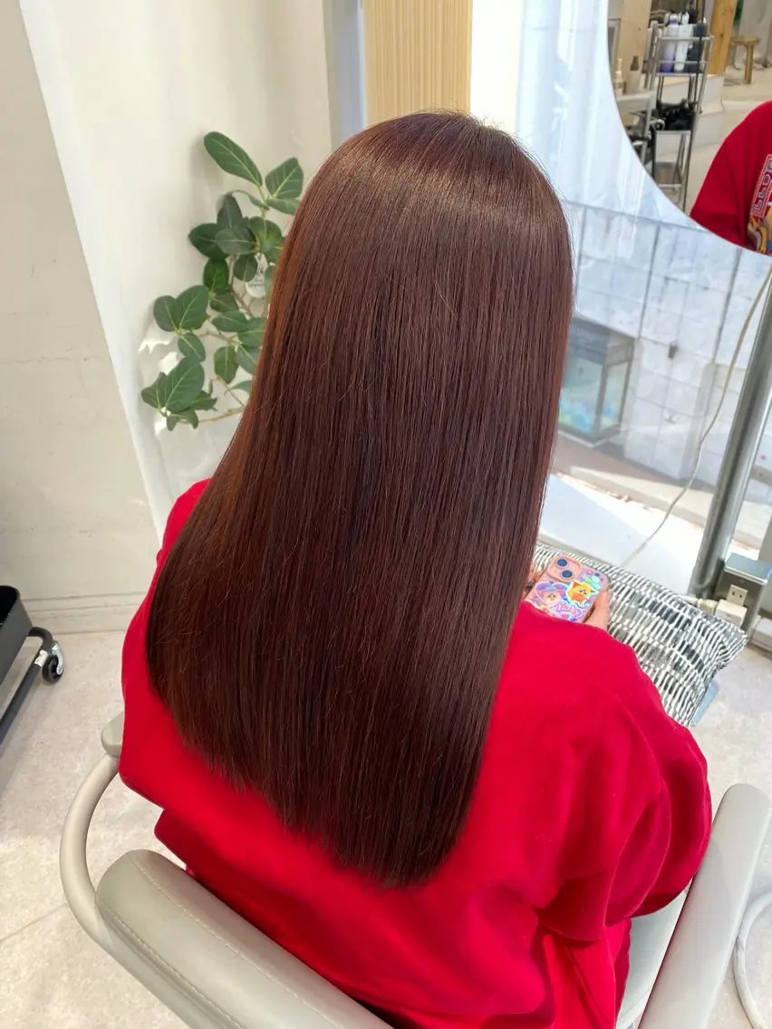 ロング カラー カット ヘアカラー 🍓暖色カラー🍓 fuminaのヘアスタイル