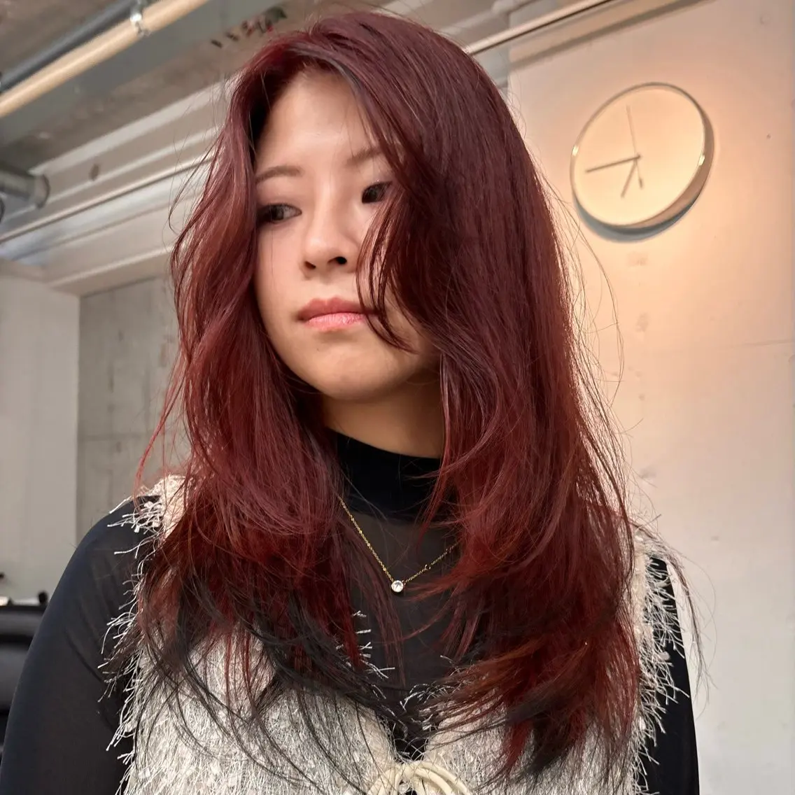 ロング カラー 中野 晴登のヘアスタイル