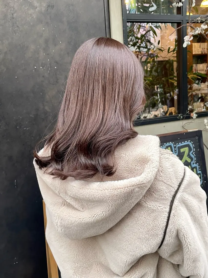 カラー ブラウンカラー ヘアカラー 竹内 春奈のヘアスタイル