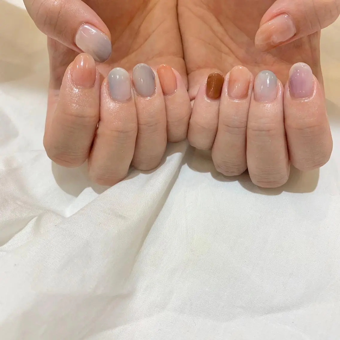 ネイル ハンドネイル 藤原 胡桃のネイルデザイン