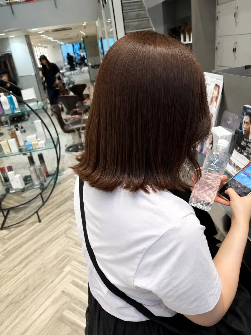 ヘアアレンジ earth銀座 青山🩵のヘアスタイル
