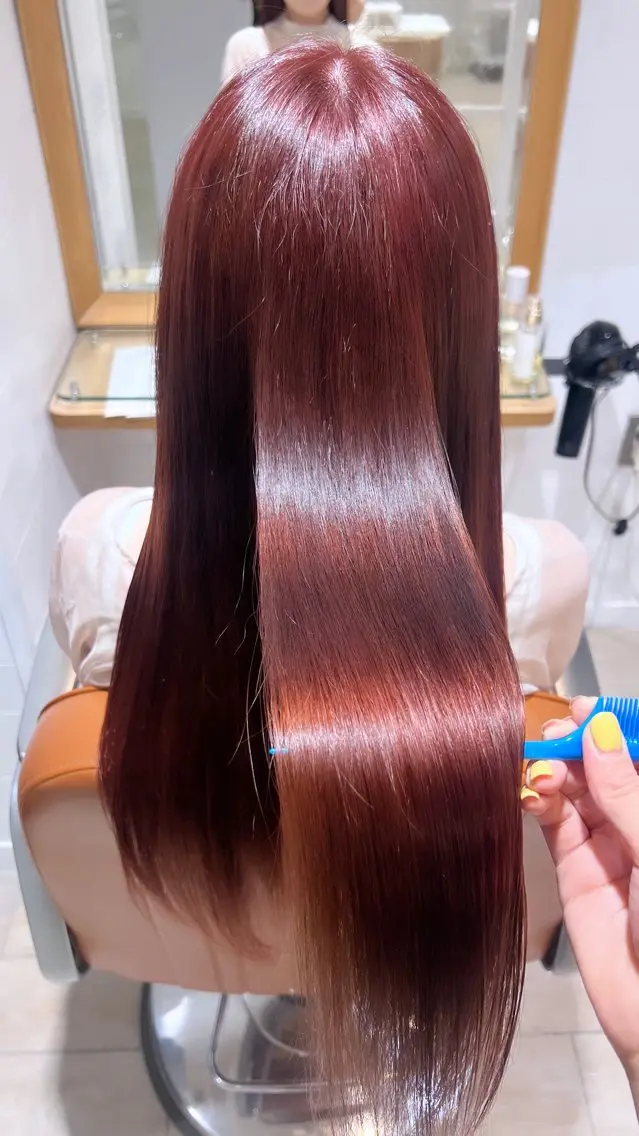 ロング カラー ブリーチ ブリーチなしカラー 髪質改善 トリートメント モデル募集 セイノチヒロのヘアスタイル