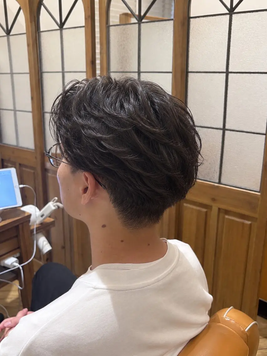 ショート カット パーマ YUUGA/似合わせ /レイヤー/顔周りのヘアスタイル