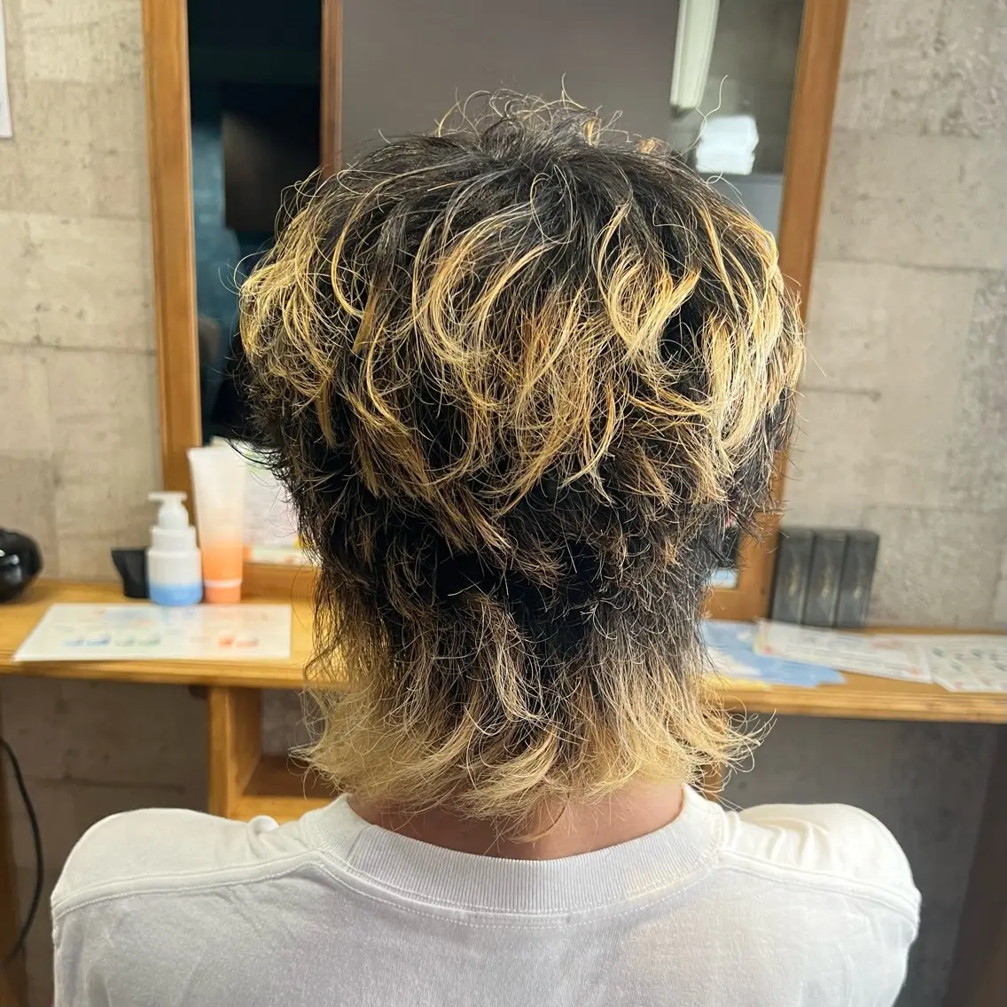 ミディアム メンズ カット パーマ メンズ限定 横山🌛のヘアスタイル