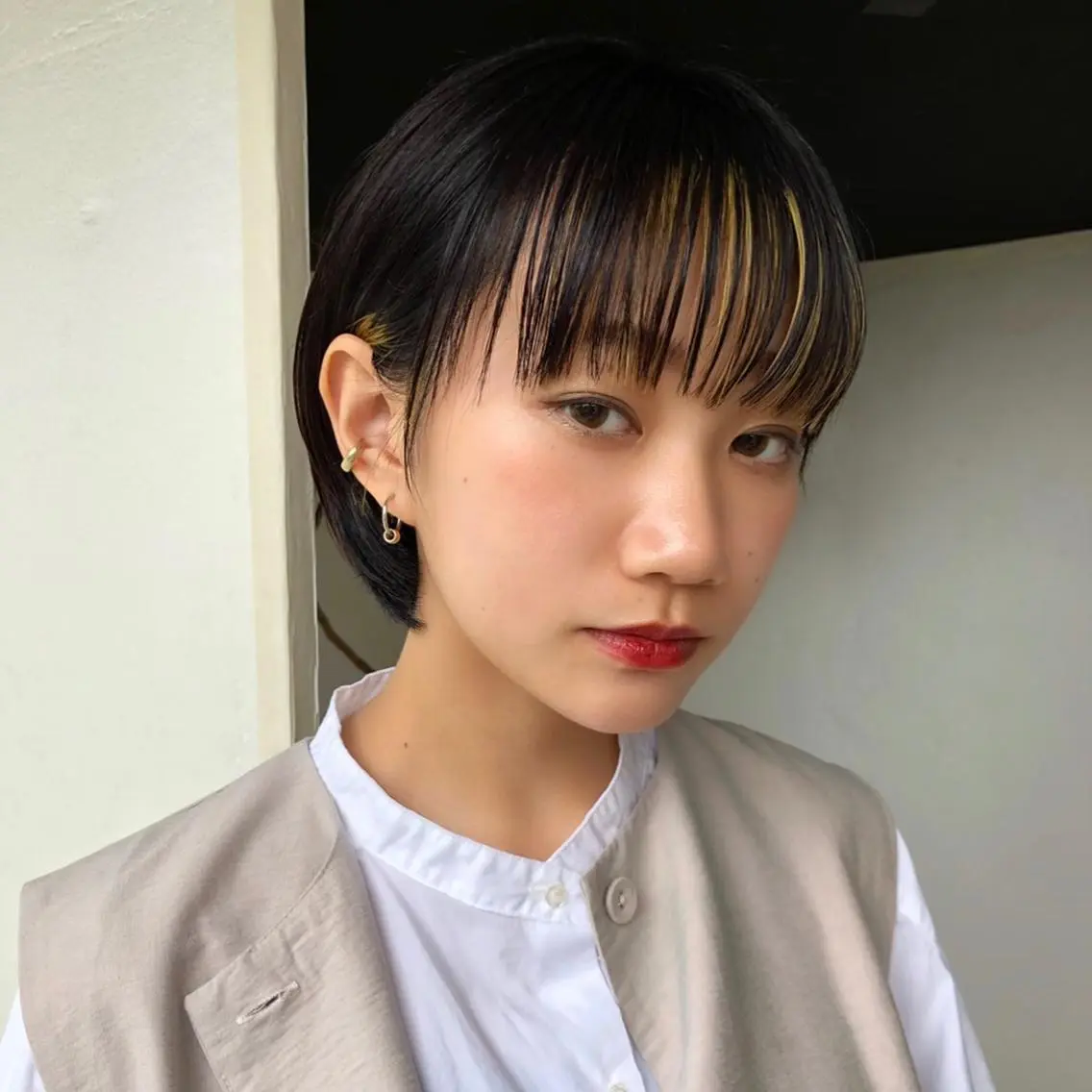 ショート カラー カット ヘアカラー レイヤー,ボブ / 彩未のヘアスタイル