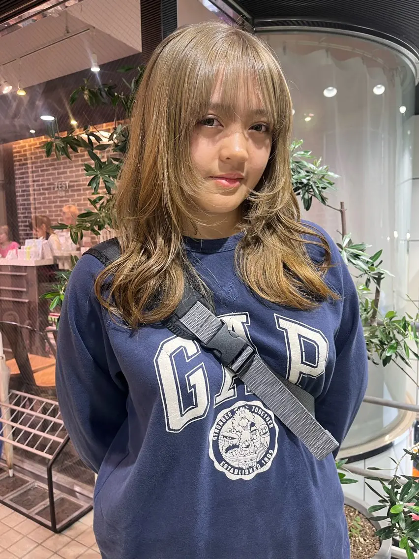 ロング カラー 韓国×ワンホン 🩶🎀honokaのヘアスタイル