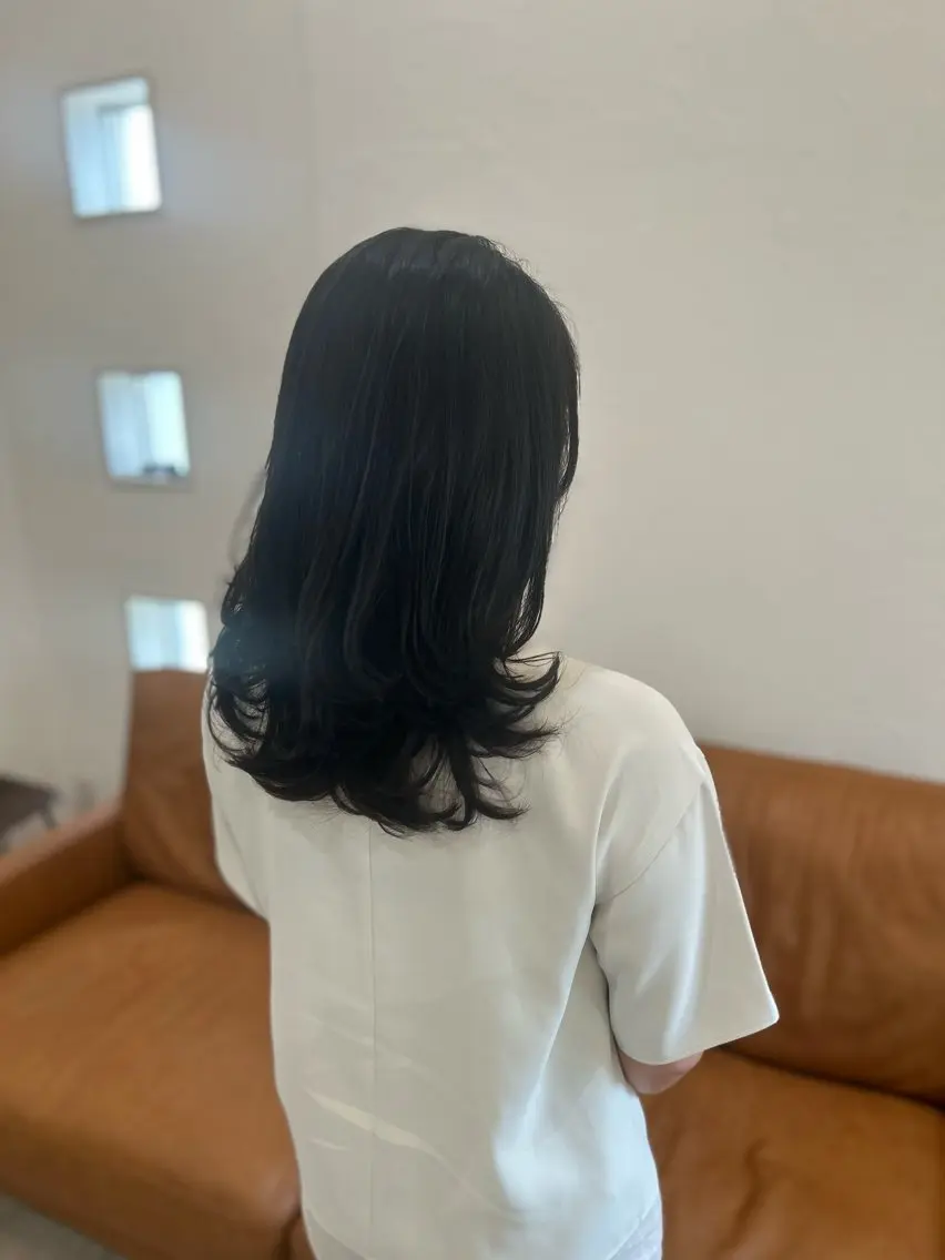 セミロング パーマ 堀 大輔のヘアスタイル