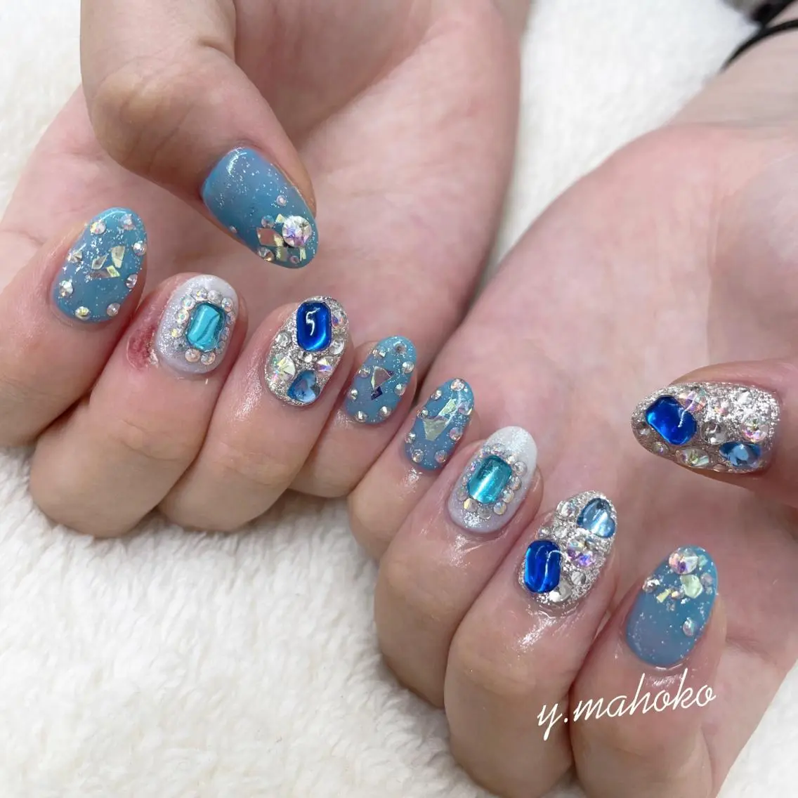 ネイル ハンドネイル パラジェル有/ 長さだし/mahoのネイルデザイン
