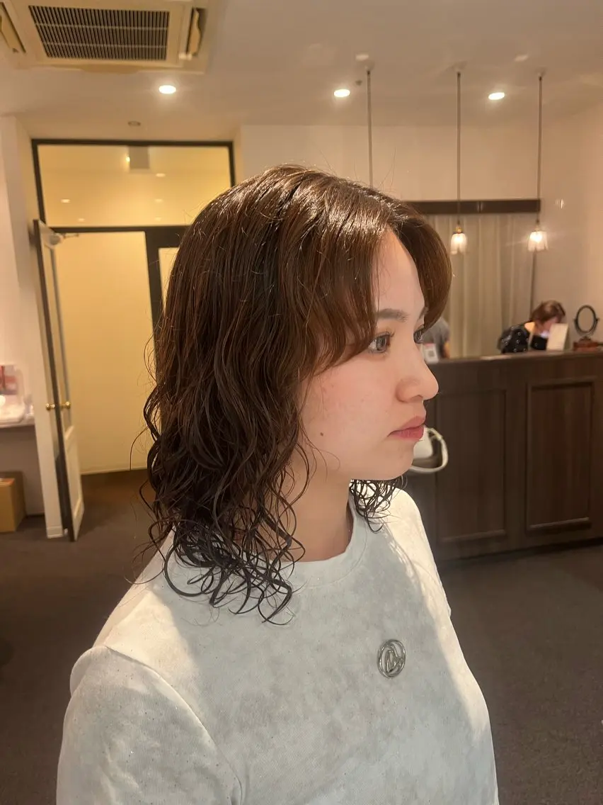 パーマ CLIQUE 有木 七虹のヘアスタイル