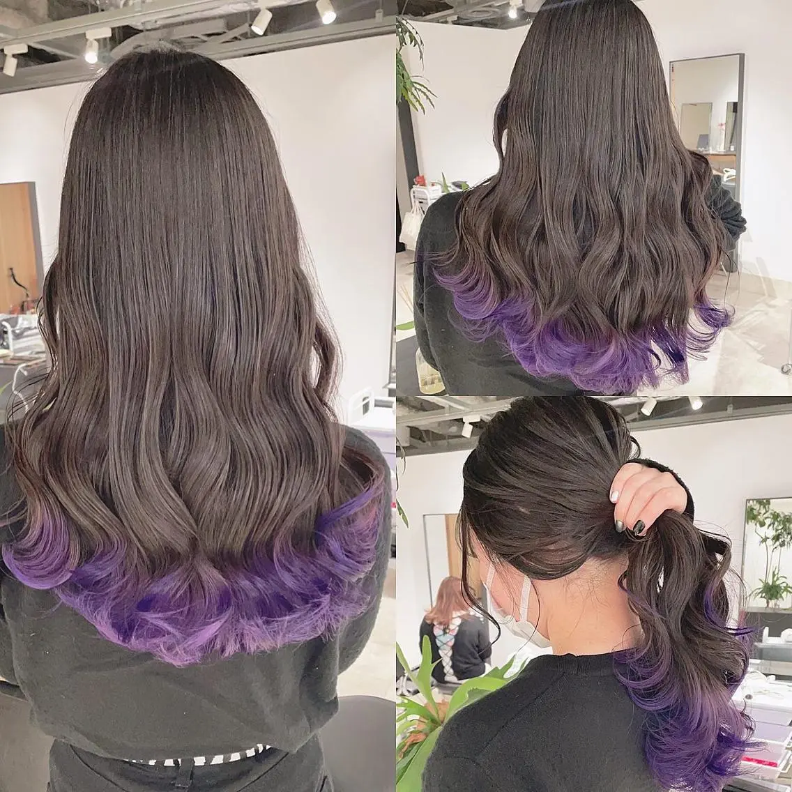 ロング カラー ヘアカラー トリートメント 渋谷:インナーカラー ／🍒エリカ🍒のヘアスタイル