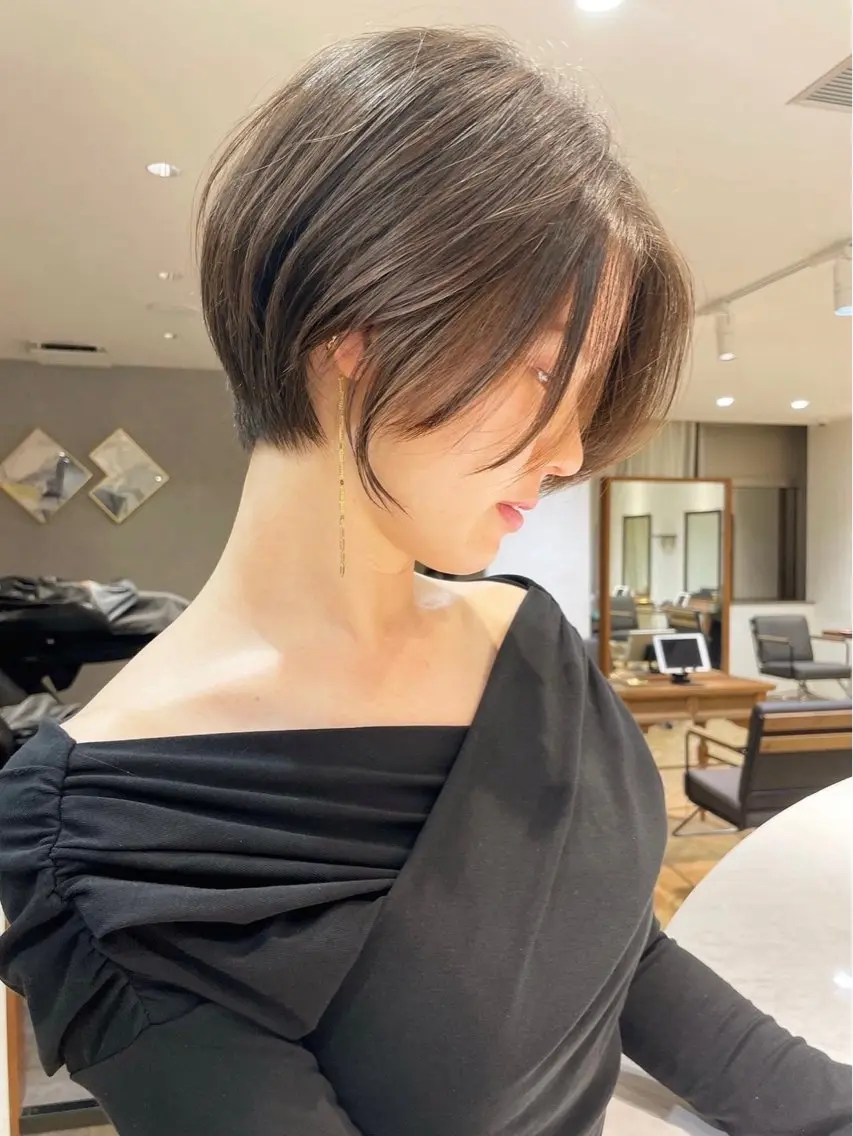 ショート レイヤー/縮毛矯正 マスター✨️タケルのヘアスタイル
