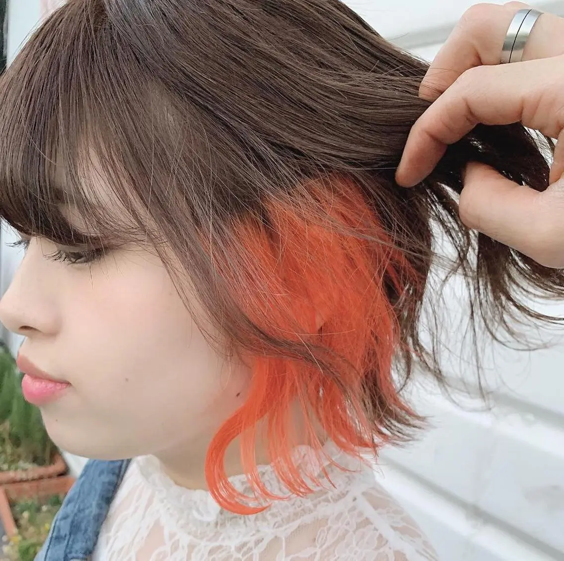 ミディアム ヘアカラー 佐藤 香太のヘアスタイル