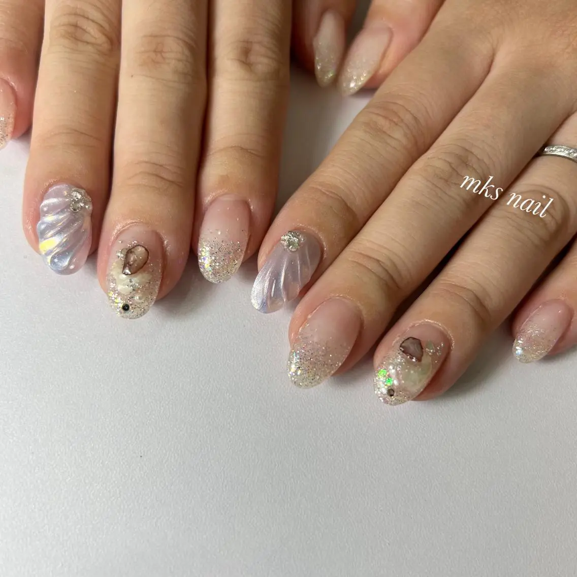 ネイル mks＊nail //  枚方長尾のネイルデザイン