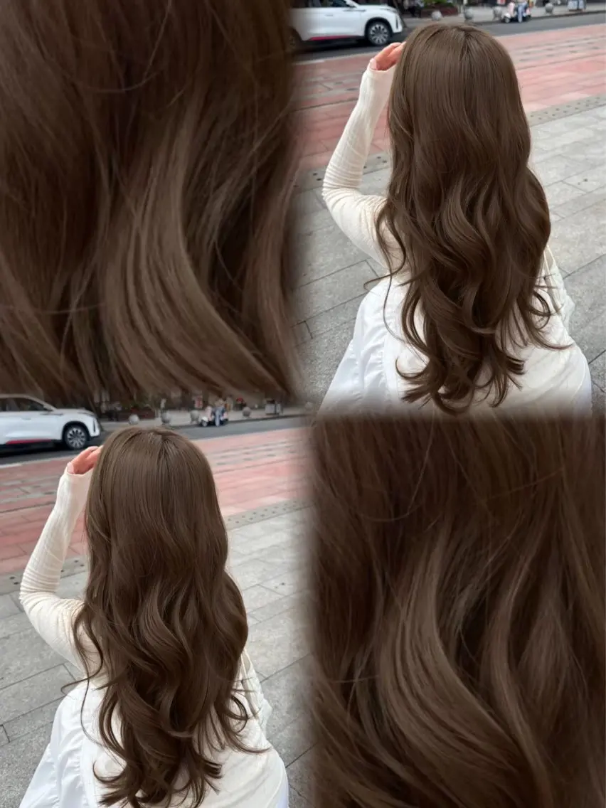 ロング ヘアカラー 縮毛矯正 透明感グレージュ カラー/coconoのヘアスタイル