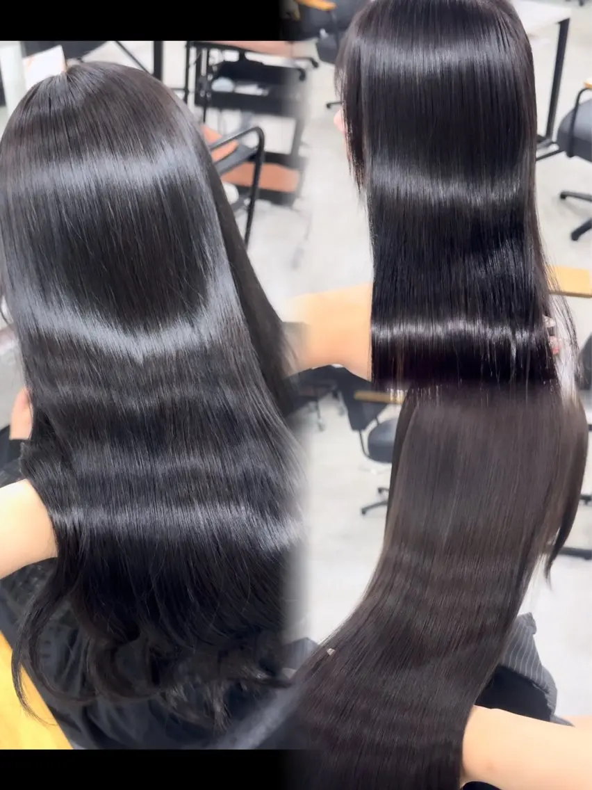 ロング ヘアカラー トリートメント 縮毛矯正\髪質改善 🫧拓都のヘアスタイル