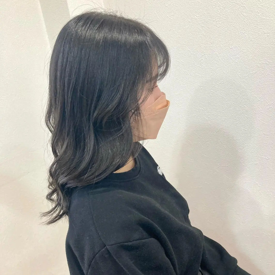 ミディアム カラー ブルーカラー Well‘s黒木🌿 レイヤー💎寒色のヘアスタイル