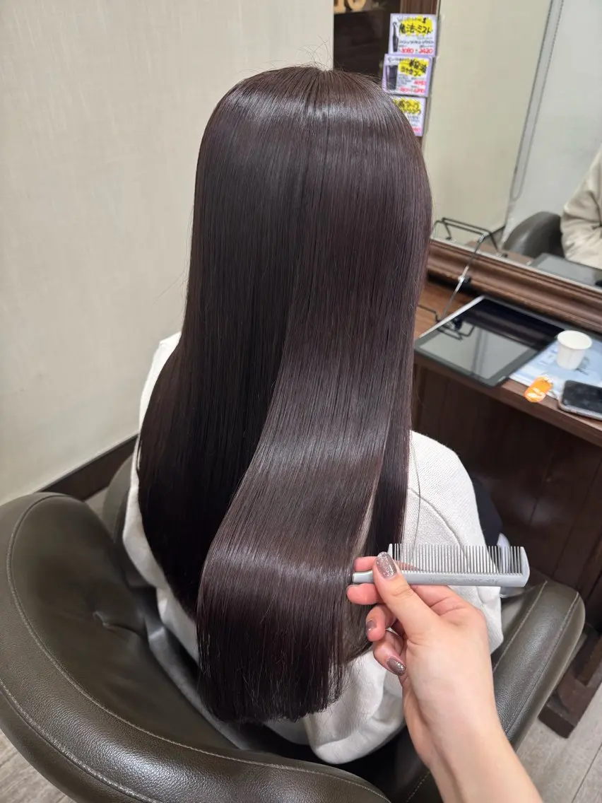 ロング ヘアカラー トリートメント メンズカット/透明感 カラー/河端悠花のヘアスタイル