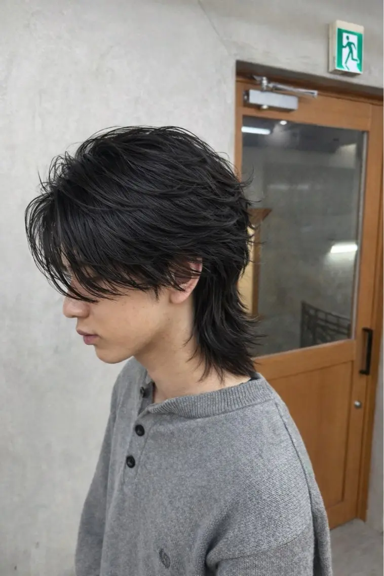 ミディアム カット 久村 泰生のヘアスタイル