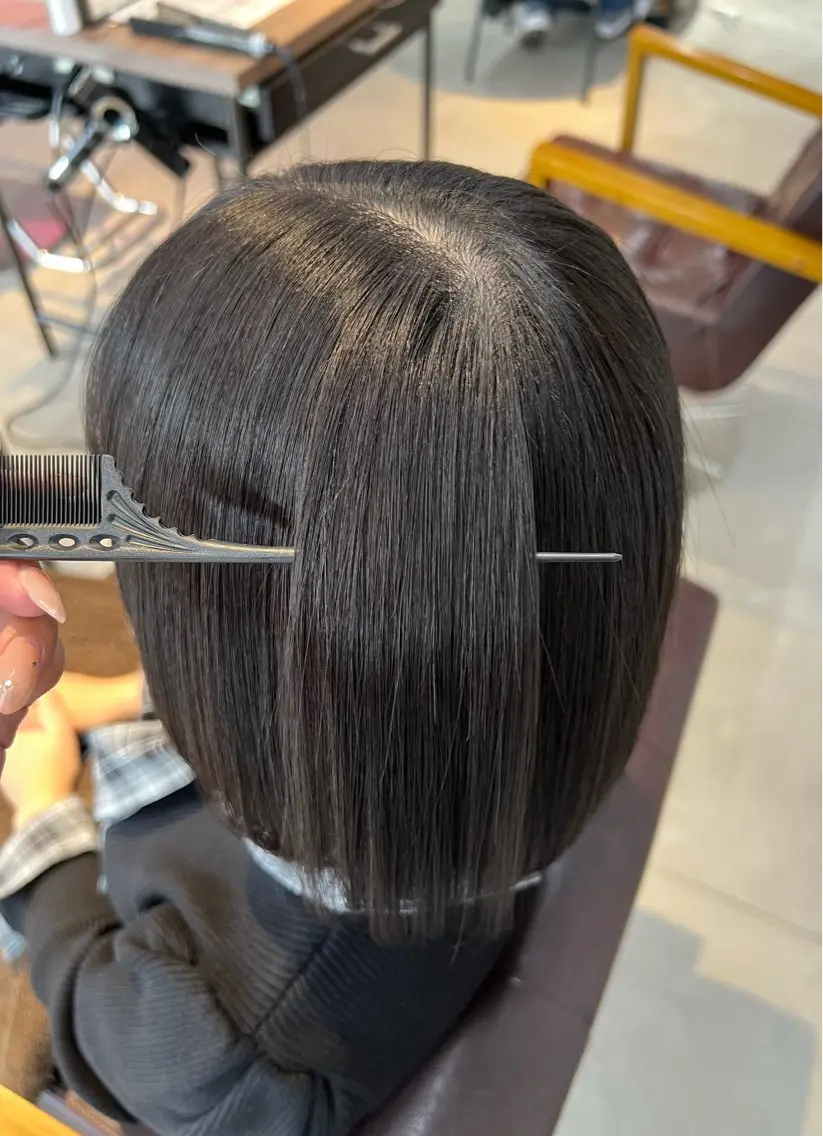 ショート 縮毛矯正 Kako🫧⭐️ アシスタント/モデルのヘアスタイル