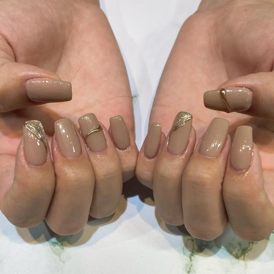 【オフなし】シンプルオフィスネイルの写真