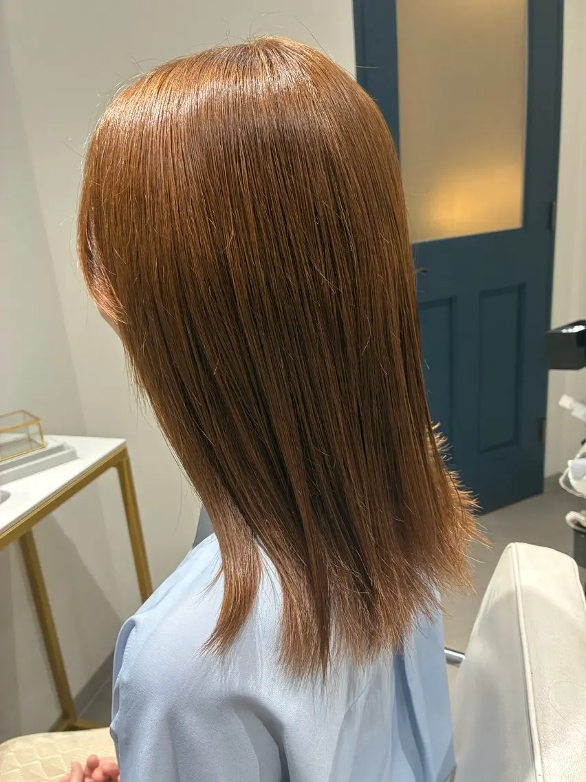 ミディアム ボブレイヤー ミディアムパーマ ボブ ハイライト 髪質改善 カット ヘアカラー トリートメント 髪質改善/縮毛矯正/ 美髪/個室/ハラのヘアスタイル