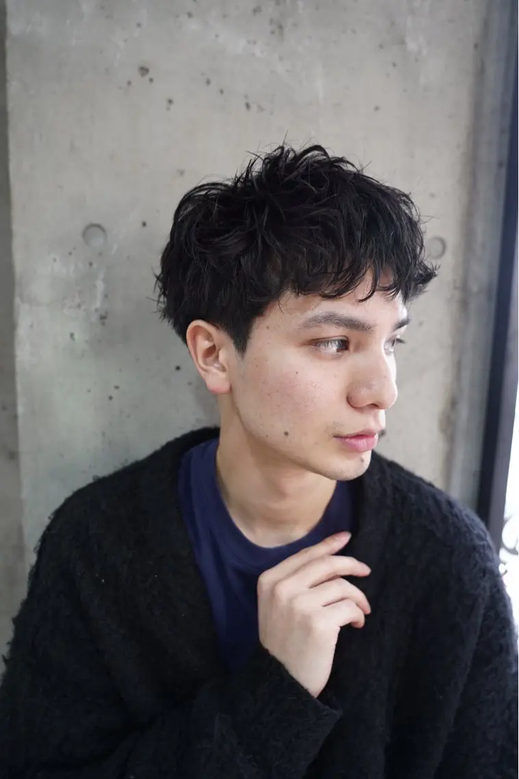 パーマ メンズ カット パーマ トリートメント ヘアセット 再現性No.1ヘア ごーた立川のヘアスタイル