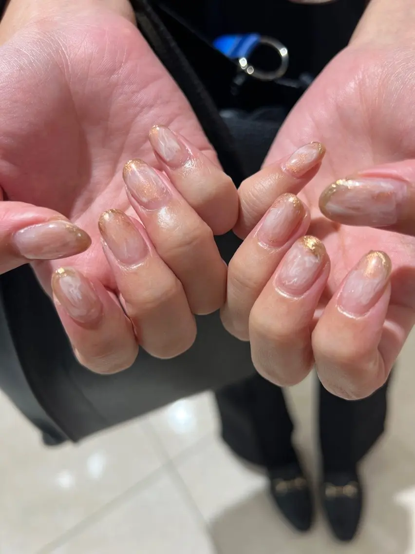 ネイル ニュアンスネイル ハンドネイル 【池袋】nuts nail なつみのネイルデザイン