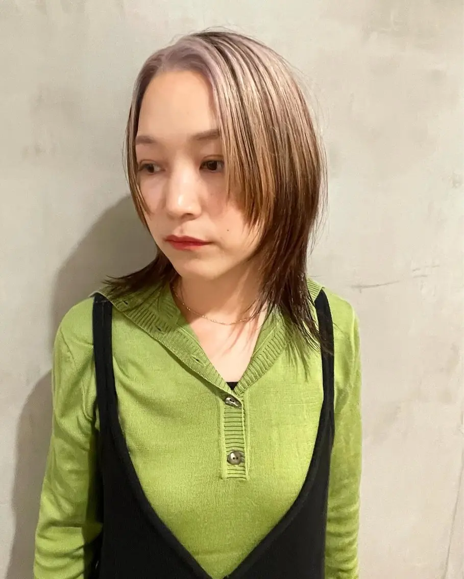 ミディアム カラー カット ヘアカラー トリートメント 優作 〜圧倒的信頼〜のヘアスタイル