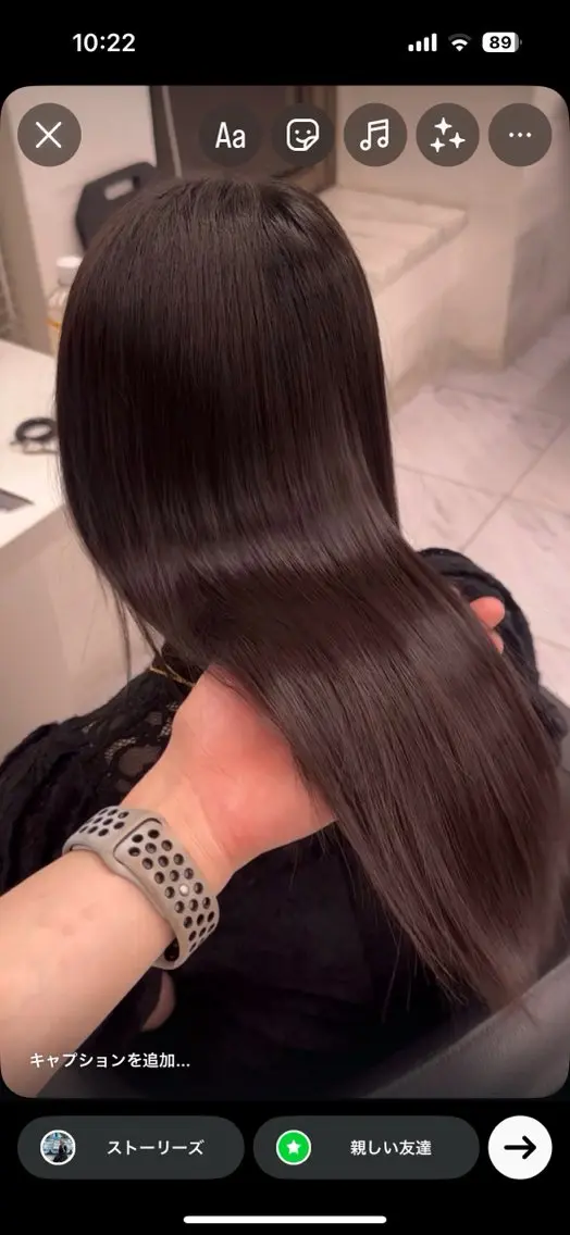 ロング カット 縮毛矯正 トリートメント ヘアセット 縮毛/ダブルカラー 🦋ベージュヘア🦋のヘアスタイル