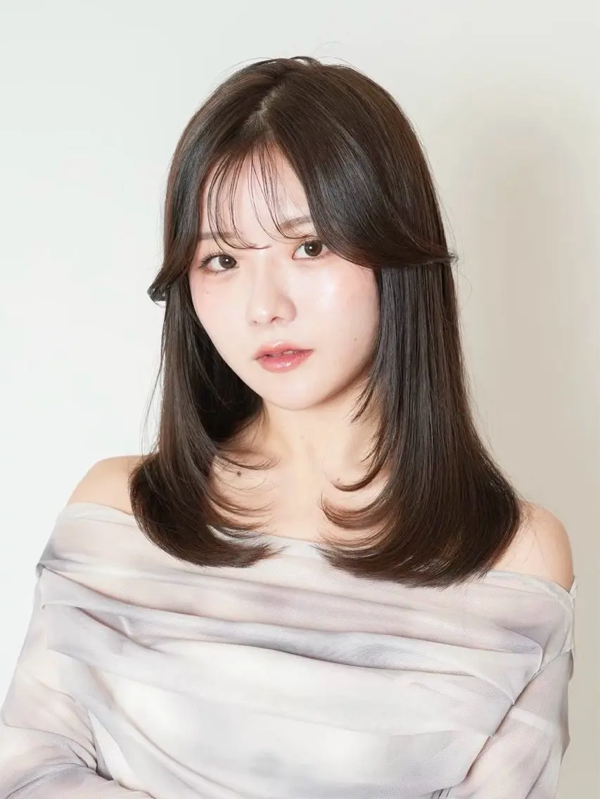 ミディアム カット ヘアカラー 💎髪質改善特化/ 町田莉彩💎のヘアスタイル