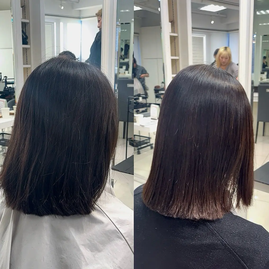 ミディアム パーマ カット 縮毛矯正 縮毛矯正指名No.1 艶カラー/SHIMAのヘアスタイル