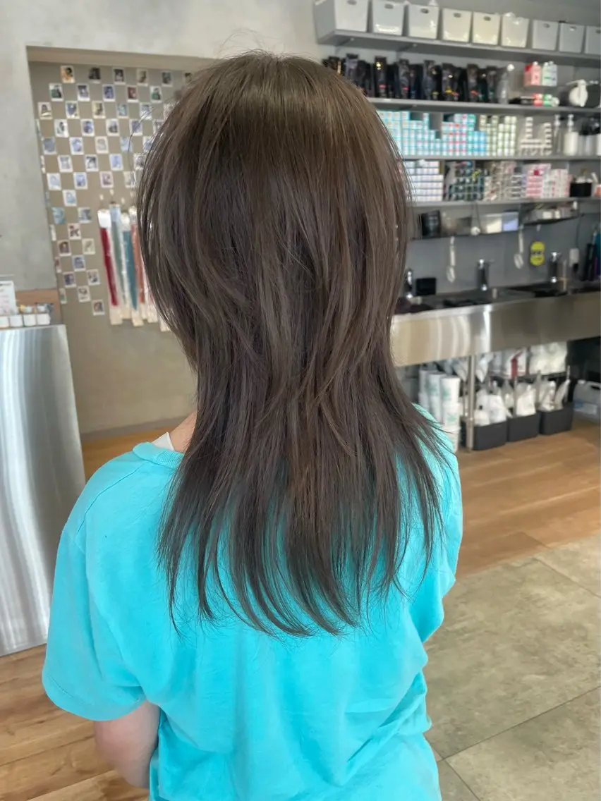 セミロング ハッシュカット レイヤーカット シャギー カット トリートメント 似合わせカット/ デザインカラー🦄のヘアスタイル