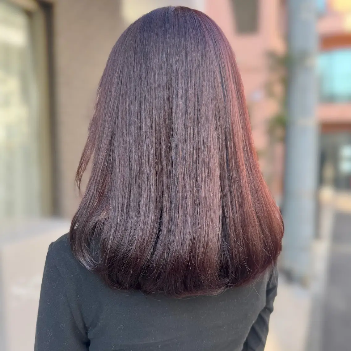 セミロング カラー カット ヘアカラー トリートメント ブリーチなしカラー kana🐱のヘアスタイル