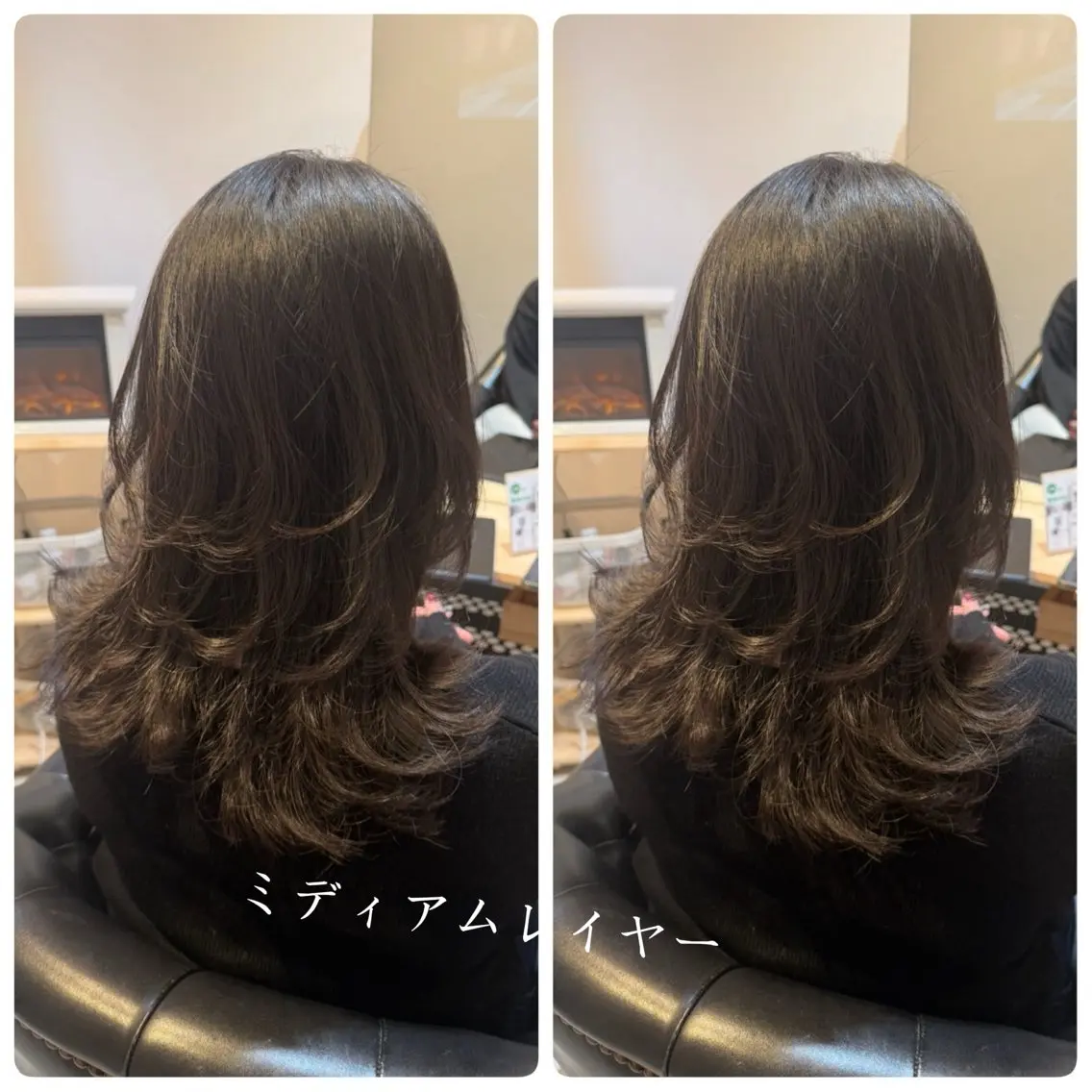 ミディアム ミディアムレイヤー レイヤーカット 川崎　レイヤーカット /江口真正のヘアスタイル