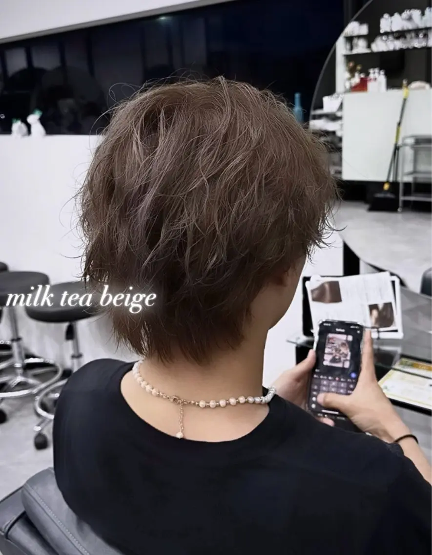 メンズカット✂︎＋ブリーチカラー🥣〝15時​〜​17時から施術スタート限定〟【ミニモ限定37%OFF🐺】の写真
