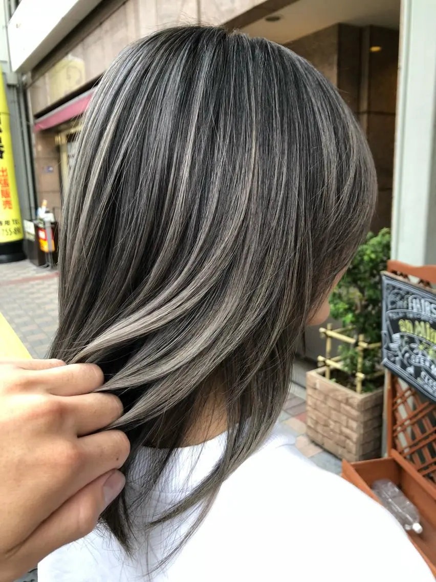✨乾かすだけで決まる小顔カット&外国人風ダブルカラートリートメントの写真