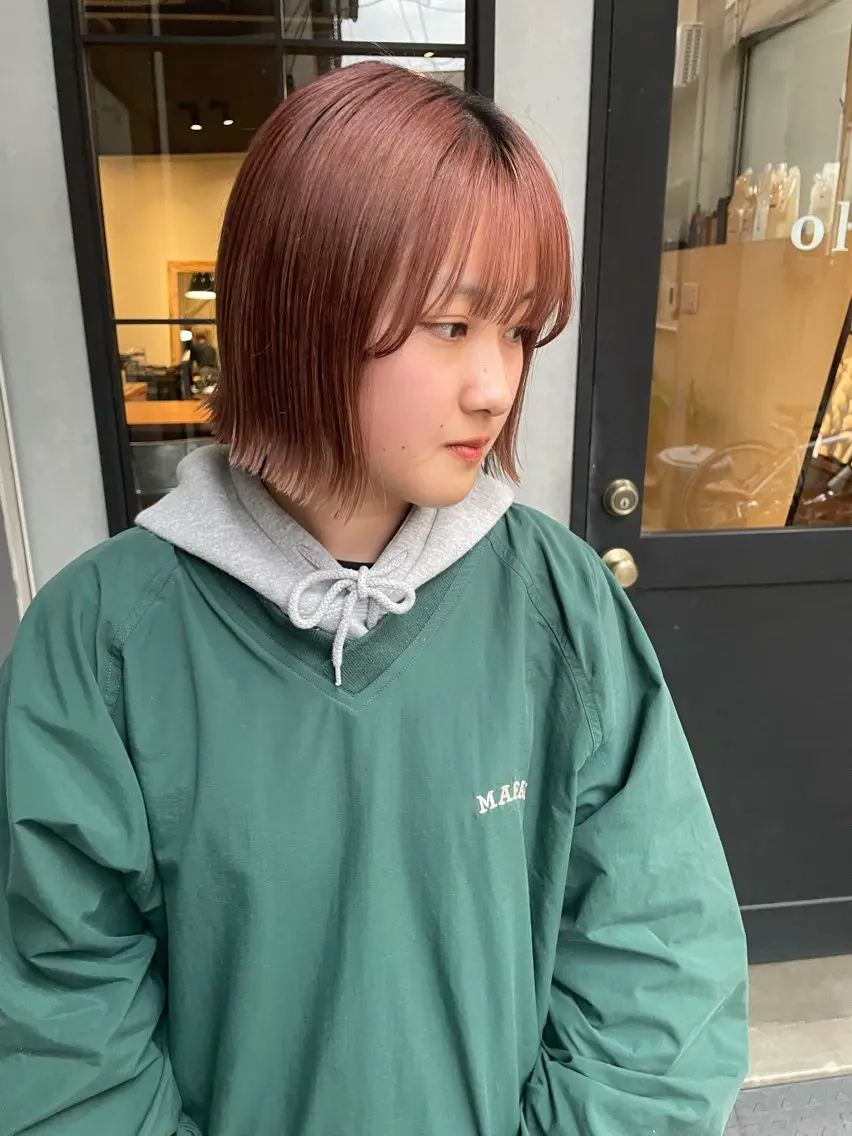 ショート カット ヘアカラー トリートメント ボブ／パーマ指名 No. 1🍃れんとのヘアスタイル