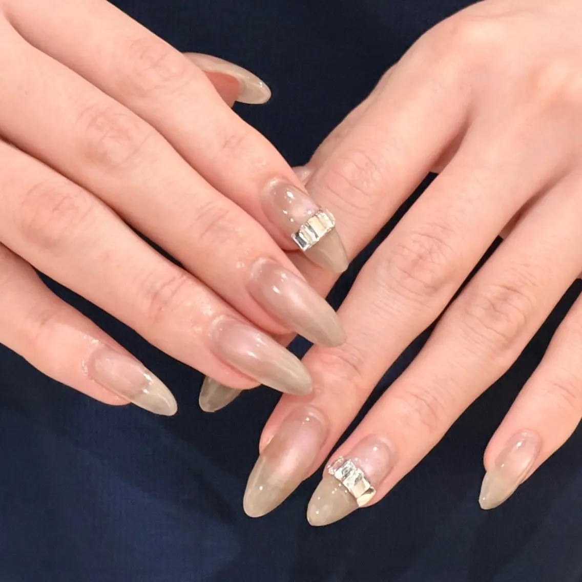 ネイル シンプルネイル ハンドネイル aya Lueur🫧のネイルデザイン
